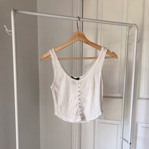 White Crop Top